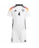 Günstige Deutschland Jonathan Tah #4 Heimtrikotsatz Kinder EM 2024 Kurzarm (+ Kurze Hosen)